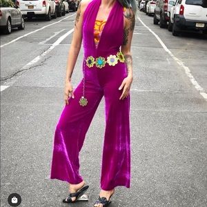Brand new beautiful velvet jumpsuit